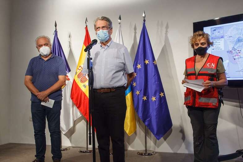 Rueda de prensa del PEVOLCA/TA.